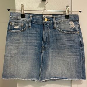 Fran Denim Le Mini Skirt, Size 25
